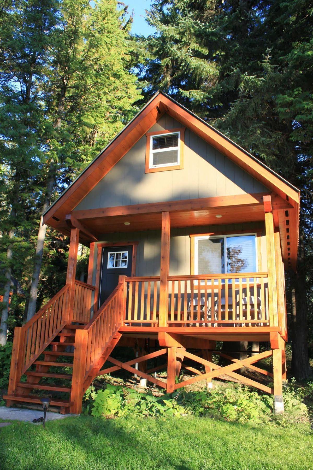 Hidden Acres Farm And Treehouse Resort Terrace Exteriér fotografie