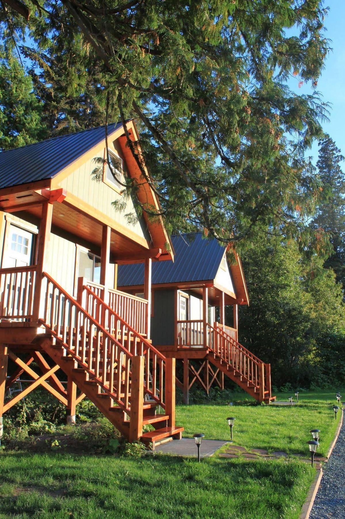 Hidden Acres Farm And Treehouse Resort Terrace Exteriér fotografie